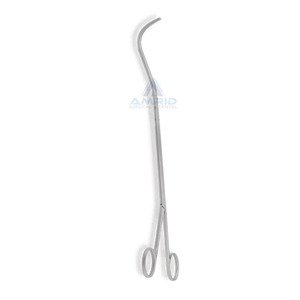 Pince chirurgicale thoracique Harken – Mâchoires DeBakey courbées atraumatiques, 20 cm, par amrid surgical - Product Image 5