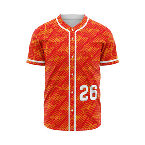Camiseta de Béisbol de Manga Corta con Estampado Personalizado al por Mayor, Servicio OEM de Alta Calidad, Logotipo y Equipo Personalizados, 100% Poliéster - Product Image 5
