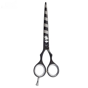 Ciseaux à cheveux professionnels en acier inoxydable avec lame tranchante, 28 dents, manche long durable en plastique, pour droitiers, pour la coiffure - Product Image 2