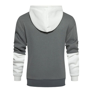Nouveau design – Sweat à capuche homme écoresponsable avec logo frontal, manches longues, pull décontracté uni pour l'hiver, teinture unie avec impression numérique - Product Image 1