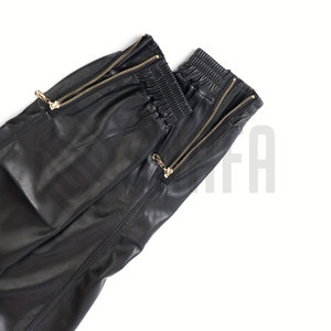 Leather Pants Unique Design Genuine Leather Unisex Pants Breathable Lightweight Formal Black Wholesale Leather Pants - Product Image 4