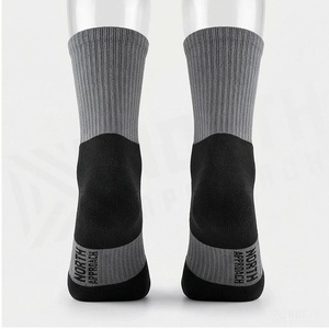 Crew <b>Socks</b> Gray Breathable <b>Running</b> <b>Socks</b> for Adults Summer Season Standard Thickness Knitted Sport <b>Socks</b> - Product Image 2
