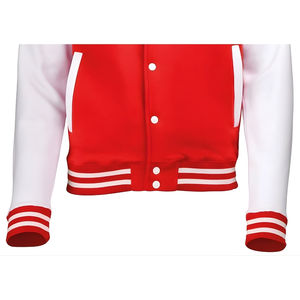 Veste universitaire en laine Melton personnalisée pour homme, avec coque en nylon/coton, coupe-vent, écologique, impression de logo personnalisable - Product Image 5