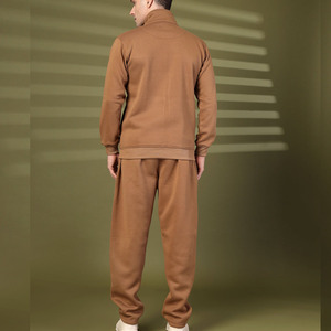 Survêtements en polyester de haute qualité, personnalisables avec impression, à manches longues, fermeture éclair intégrale, 2 pièces, décontractés, pour hommes - Product Image 3