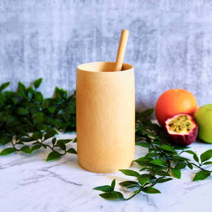 Natural Eco Friendly Bamboo <b>Cups</b> With Handle All Sizes <b>Small</b> Medium Large <b>Coffee</b> Mug - Product Image 5