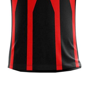 Camiseta de Fútbol Personalizada con Rayas, Uniforme de Equipo Masculino, Manga Corta, Transpirable, de Poliéster, para Deportes, Sublimación - Product Image 6