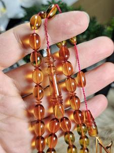 Collier Tasbih en résine rouge, figurine de chapelet islamique en forme d'hirondelle ange, moulée et polie à la main, pour la décoration intérieure - Product Image 2