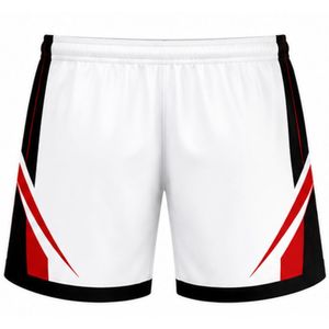 Shorts de volley-ball sublimés blancs, rouges et noirs – Bas de tenue sportive professionnels pour matchs d'équipe – Vêtements d'entraînement légers - Product Image 2