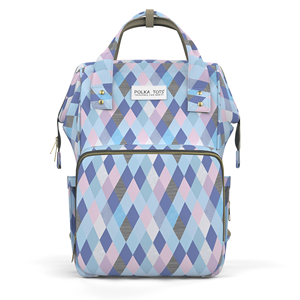 Bolsa de pañales multifuncional para madres con más de 17 bolsillos premium-A cuadros - Product Image 4