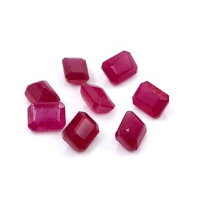 Rubis naturels de Bangkok, octogones calibrés 7x9mm, pierres précieuses de rubis naturelles facettées pour la fabrication de bijoux, prêtes à l'emploi - Product Image 5