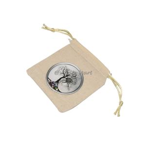 Bolsa de terciopelo con cordón de algodón al mejor precio 2024 Tr EE Of Life bolsa impresa para embalaje y regalo de piedra - Product Image 3