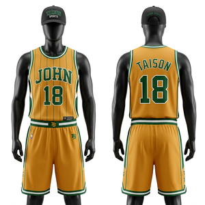 Uniforme de Baloncesto Unisex de Primera Calidad, 160 GSM, 100% Poliéster, Transpirable, con Malla Tipo Ojo de Pájaro, Anti-UV, de Secado Rápido, Sin Mangas, con Cordón Ajustable - Product Image 1