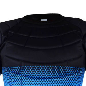 Uniforme de gardien de but de floorball imprimé de qualité supérieure, sangle réglable, genouillères renforcées, respirant, séchage rapide, 100% polyester - Product Image 4
