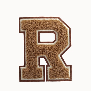 Patch brodé personnalisé en chenille avec lettres, pour vestes universitaires, sweats à capuche et vêtements – Vente en gros - Product Image 2