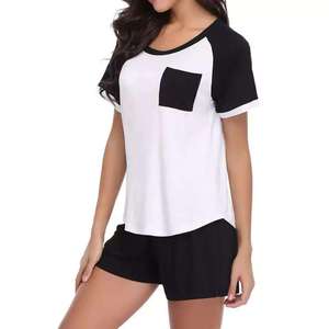 Prix de gros Vêtements d'été décontractés pour femmes Ensemble T-shirt et short Vêtements d'été les plus vendus Ensemble deux pièces pour femmes à prix abordable - Product Image 4