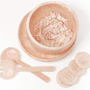 Bol artisanal en résine, décoration d'intérieur moderne - Product Image 1