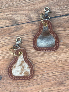 Nouveau porte-clés en cuir de vachette de conception de vente chaude porte-clés en cuir véritable porte-clés élégants porte-clés de haute qualité de forme Unique - Product Image 2