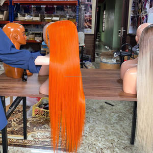 Produits capillaires premium en cheveux humains, perruques vietnamiennes en cheveux naturels, perruques lisses avec dentelle frontale, cheveux vietnamiens bruts, perruques soyeuses sans nœuds - Product Image 3