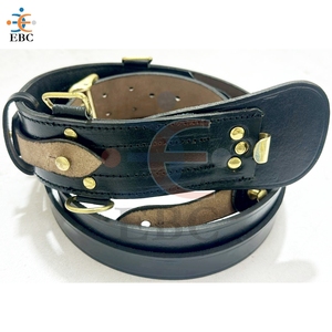 Cinturón de Cuero Genuino Sambrowne con Hebilla y Accesorios de Latón, Correa de Hombro Ajustable Sam Browne con Soporte para Espada - Product Image 3