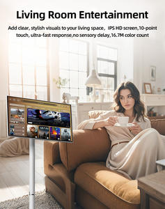 21.5 इंच स्मार्ट पोर्टेबल मॉनिटर स्क्रीन डिजिटल सिग्नएज डिस्प्ले चलती टच स्क्रीन मॉनिटर एंड्रॉइड 13 स्मार्ट टीवी रोलयोग्य टैबलेट - Product Image 6