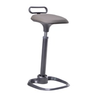 Tabouret de bar de bureau rond réglable en hauteur pivotant marron