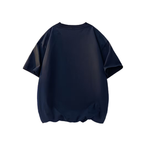 T-shirts pour hommes en coton 100% de haute qualité, coupe ajustée, épaules légèrement tombantes, design personnalisé, logo personnalisé, imprimé léopard - Product Image 2