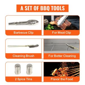 50W 132 libbre griglia per barbecue allo spiedo per cottura al girarrosto di pollo all'agnello di maiale - Product Image 6