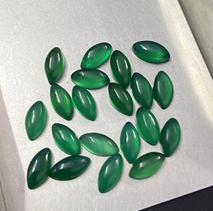 Gema de Ónix Verde Natural en Forma de Marquesa para Pendientes de Diseñador y Joyería de Moda al por Mayor - Product Image 5