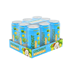 DATAFA OEM/ODM Agua de Coco 100% Pura y Fresca con Sabores a Kumquat, Naranja y Durian, Lata Esterilizada de 330 ml, Venta al por Mayor, Alta Calidad, Original - Product Image 5