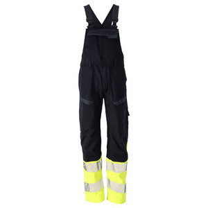 Men Flexible Bib Overalls Stretch Fabric Industrial Utility Workwear Apparel - Product Image 4