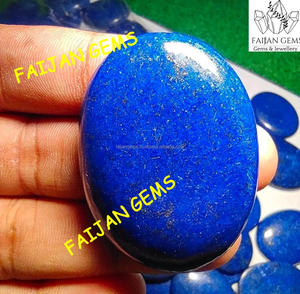 Cabochon de pierre précieuse naturelle de lapis-lazuli de haute qualité, marque FAIJAN GEMS, origine Rajasthan, certifié par une tierce partie, personnalisable - Product Image 3