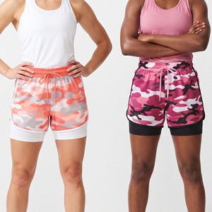 Girls <b>Camo</b> Mesh Drawstring Waist Soccer <b>Shorts</b> Women <b>Camo</b> Mesh Training <b>Shorts</b> Women <b>Camo</b> Mesh 100% Polyester Football <b>Shorts</b> - Product Image 1