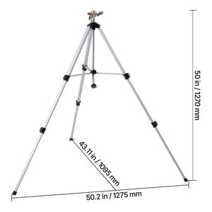 Irrigatore a Impatto Rotante a 360 Gradi per Grandi Aree, con Base a Treppiede e Testa in Ottone, Connettore da 3/4 Pollici, Stile Rotante - Product Image 5