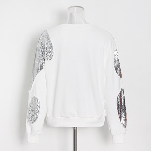 Pull-over Femme Automne à Paillettes Brodées, Nouvelle Collection 2026, Manches Longues, Coupe Ample, Sweat-shirt Tendance - Product Image 2