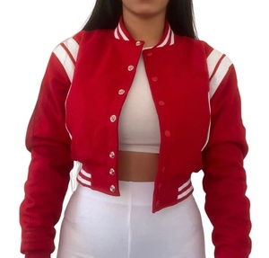 Custom Men's Winter Varsity Jacket Wool Viscose Fish Leather Chenille Patch Embroidery Detachable Parts OEM Manufacturer - Product Image 1