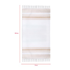Toalla de Playa Turca Moderna de Algodón a Rayas con Reverso de Felpa de Secado Rápido y Borlas para Playa, Viajes, Hogar, Todas las Estaciones - Product Image 5