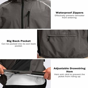 Chaqueta Impermeable para Hombre, Ligera y Plegable, con Capucha, Cortavientos, Cargada por Dress Sports - Product Image 5