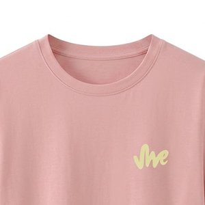 High Demanding Custom Logo Women's Short Sleeved Silk/Cotton <b>T</b>-<b>shirt</b> Winter Casual Breathable Versatile Top Loose Fit Streetwear - Product Image 5