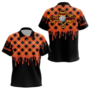 Uniforme de Equipo de Sublimación de Polo de Halloween para Profesores y Personal Proveedor de Exportación de Canadá - Product Image 1