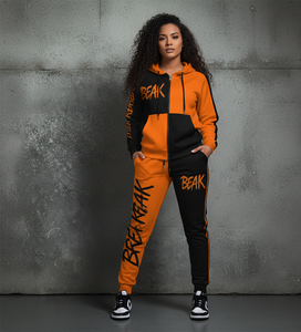 Conjunto Deportivo de 2 Piezas para Mujer, Antibacterial, de Peso Medio, para Invierno, con Sudadera con Cierre de Cordón y Pantalones Deportivos - Product Image 6