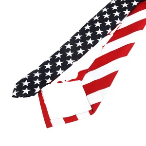 Nueva corbata de seda con bandera americana 100% para hombre, Corbata a rayas de estrella para bodas, fiestas de negocios y actuaciones - Product Image 3