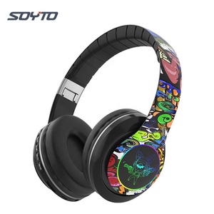 Audífonos Inalámbricos Shuoyin 2023 DR46 <span class=keywords><strong>Aliexpress</strong></span> Cool Graffiti Chimp con 3 Patrones LED RGB - Product Image 5