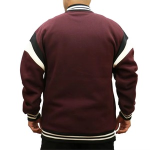 High Quality <b>Thermal</b> Modern Women Short <b>Wool</b> Blend Varsity Jacket with Stand Collar Custom Embroidery Woven Fabric - Product Image 6