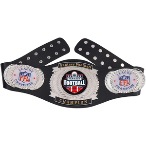 Custom Champion Title <b>Belt</b> for Wrestling Boxing MMA Championship Premium Leather Strap <b>Gold</b> Metal Plates OEM Logo Branding - Product Image 4