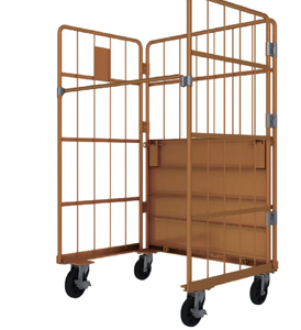 High Quality New Top Chrome Plated Swivel Industrial OEM/ODM Stainless Steel Medical <b>Laundry</b> Trolley Viet Nam - Product Image 5
