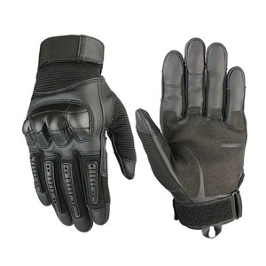 Full Finger Leather Gym Gloves Breathable Non-Slip Adjustable Wrist Strap for <b>Weight</b> Lifting Men Fitness Training - Product Image 1