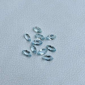 5mm 10mm aguamarina Natural facetado Marquesa corte a granel pulido piedras preciosas sueltas venta al por mayor precio de fábrica piedras Alibaba India 2025 - Product Image 1