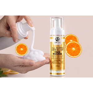 Mousse nettoyante pour le visage 200ML, nettoyage doux du visage, tous types de peau, avec extrait d'orange, sans savon - Product Image 2
