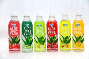 Proveedor al por mayor etiqueta personalizada 500ml botella para mascotas ALOE VERA BEBIDA mejor calidad vietnamita bebida de Aloe Vera certificación HALAL - Product Image 2