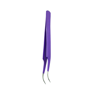 Latest German Stainless Steel Eyelash Extension Tweezers Non-Slip Glitter Volume Lash Tweezers with New Colors <b>Pointed</b> Fiber Tip - Product Image 6